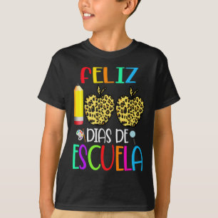 Camiseta 100 Dias De Escuela Tee Espanhol 100 Dias De Escol