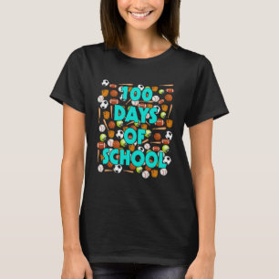 Camiseta 100 Dias De Esportes Escolares Alunos Do 100º Dia