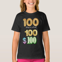 Camiseta 100 dias de estadia na escola
