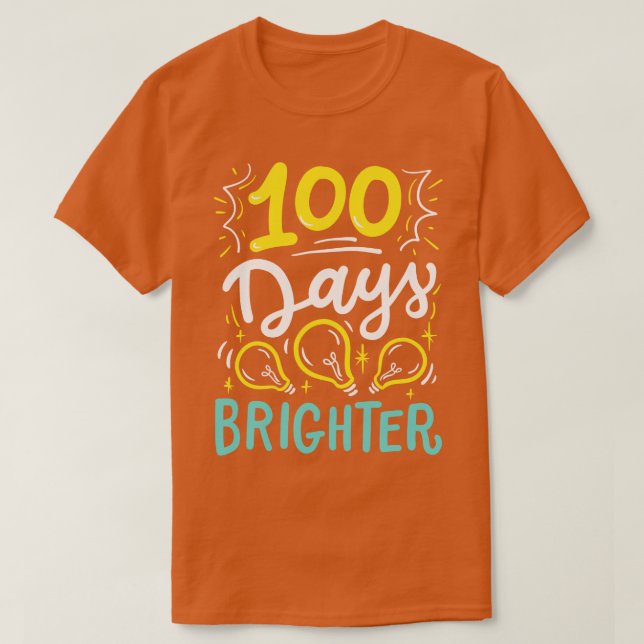 Camiseta 100 dias de estudante escolar (Frente do Design)