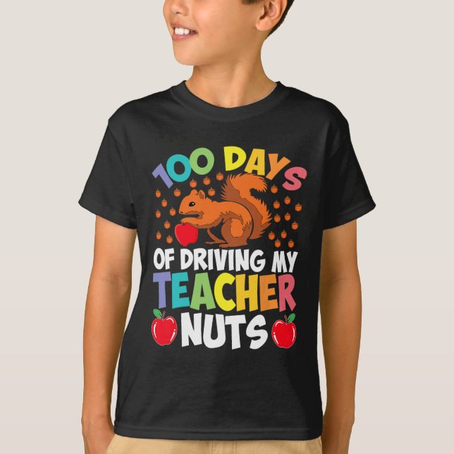 Camiseta 100 Dias De Estudo Do Meu Loucos De Professor (Frente)
