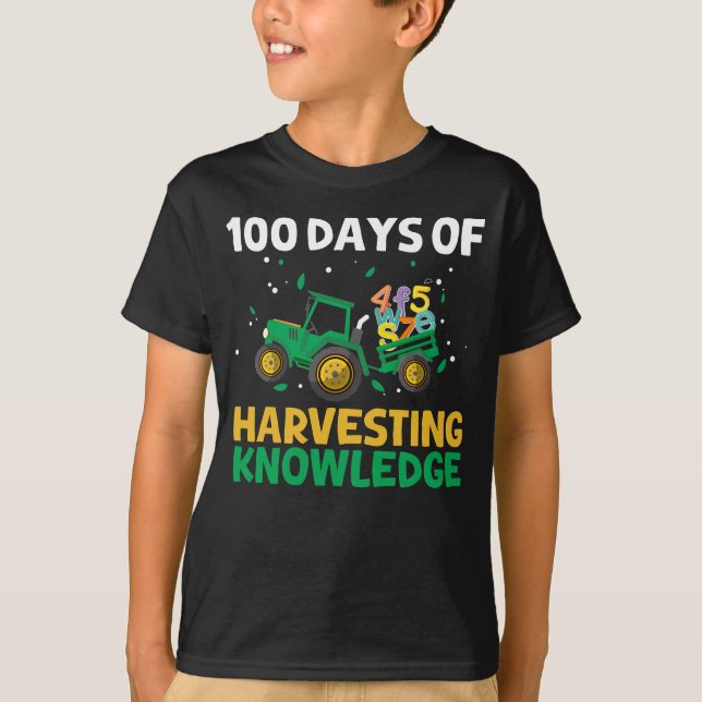Camiseta 100 Dias De Fazenda Do 100º Dia De Criação De Trat (Frente)