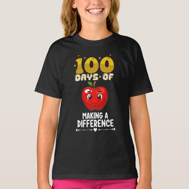 Camiseta 100 Dias De Fazer A Diferença Apple (Frente)