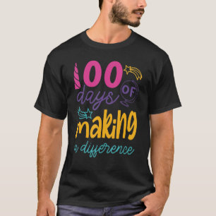 Camiseta 100 Dias De Fazer De Diferença Feliz 100 Dias De