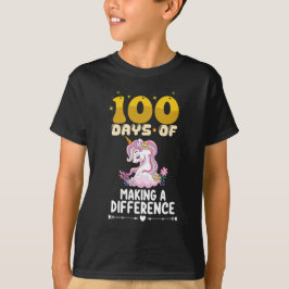 Camiseta 100 Dias De Fazer De Diferença Na Faculdade De Uni