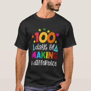 Camiseta 100 Dias De Fazer Professor De Diferença 100