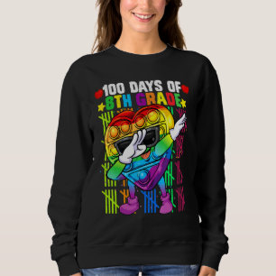 Camiseta 100 Dias De Fidget Colorido De Dabbing Do 8º Grau