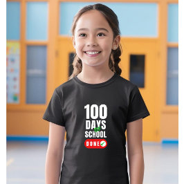 Camiseta 100 dias de garotinha escolar'