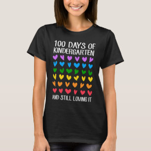 Camiseta 100 Dias De Jardim De Infância E Ainda Amando Chuv