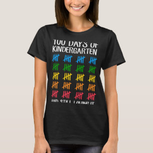 Camiseta 100 Dias De Jardim De Infância E Ainda O Adorando