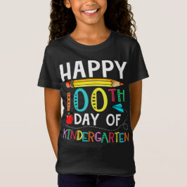 Camiseta 100 Dias de Jardim de Infância - Feliz 100º Dia