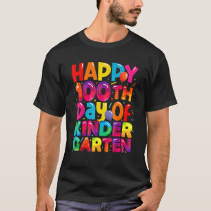 Camiseta 100 Dias De Jardim De Infância - Feliz 100º Dia Da