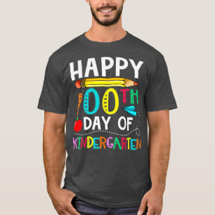 Camiseta 100 Dias De Jardim De Infância Feliz 100º Dia Da E