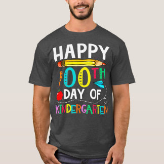 Camiseta 100 Dias De Jardim De Infância Feliz 100º Dia Da E