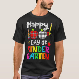 Camiseta 100 Dias De Jardim De Infância Feliz 100º Dia Da E