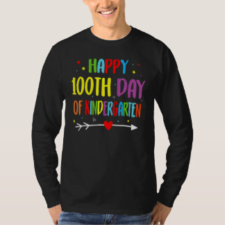 Camiseta 100 Dias De Jardim De Infância - Feliz 100º Dia De