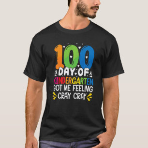 Camiseta 100 Dias De Jardim De Infância Me Fizeram Sentir C