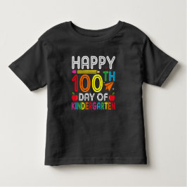 Camiseta 100 dias de jardim infantil