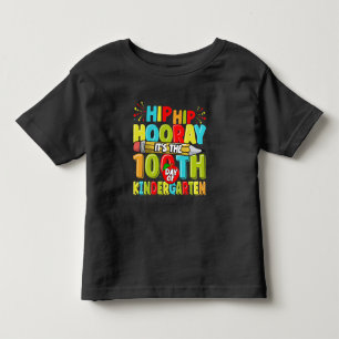 Camiseta 100 dias de jardim infantil