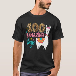 Camiseta 100 Dias De Luz Lama 100º Dia De Ensino
