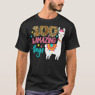 Camiseta 100 Dias De Luz Lama 100º Dia De Ensino