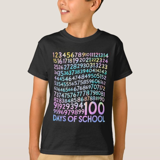 Camiseta 100 Dias de Matemática 100.º Dia de Professora (Frente)