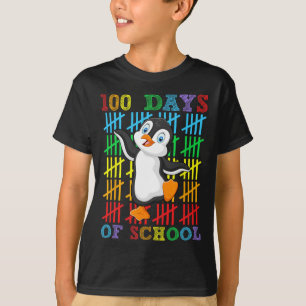 Camiseta 100 Dias De Meninas De Pinguim-Colégio Meninas 100