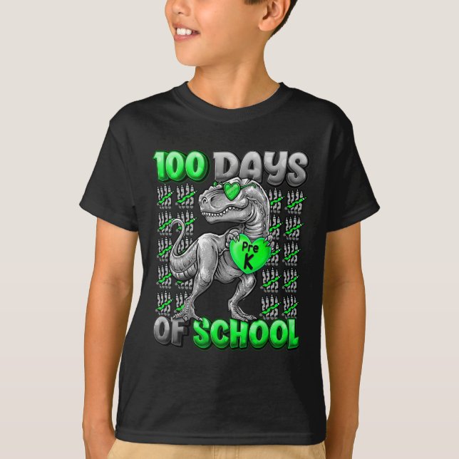 Camiseta 100 Dias De Meninos 100 Dias Mais Inteligentes (Frente)