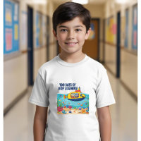 100 dias de meninos escolares dedicados à aprendiz