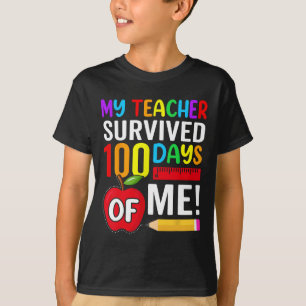 Camiseta 100 Dias De Meninos Escolares Meninas Crianças Pro
