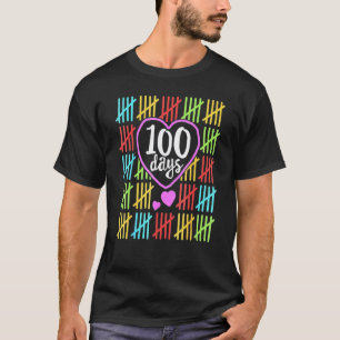 Camiseta 100 Dias De Paixão Escolar para Meninas Meninos Pr