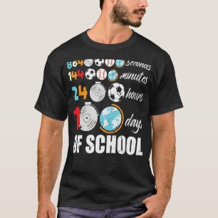 Camiseta 100 dias de pré-seleção elementar de alunos da cla