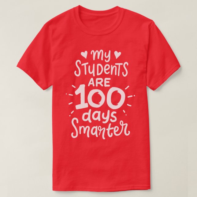 Camiseta 100 dias de professor 3 (Frente do Design)