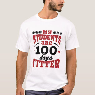 Camiseta 100 dias de professor de educação física 100 dias