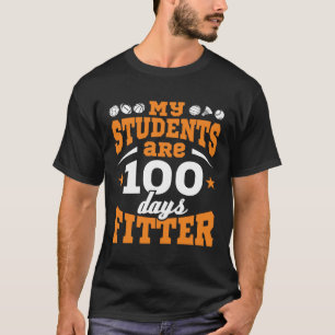 Camiseta 100 dias de professor de educação física 100 dias