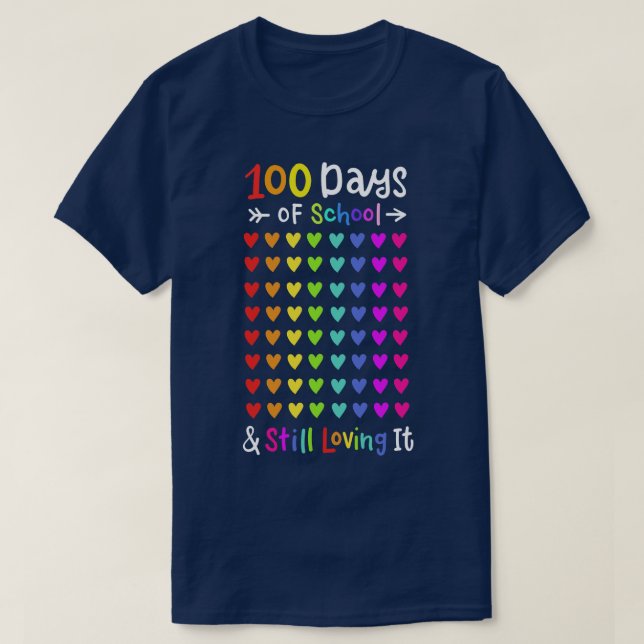 Camiseta 100 dias de professor universitário 2 (Frente do Design)