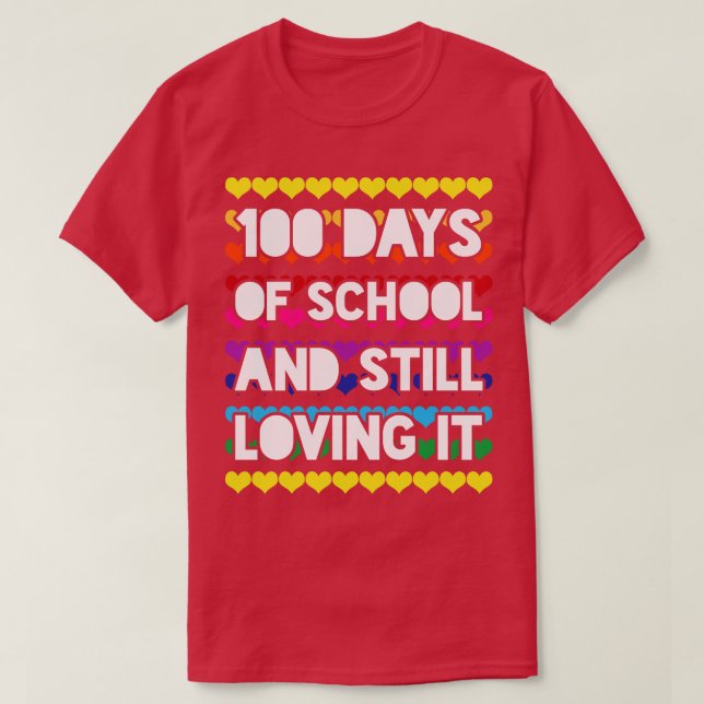 Camiseta 100 dias de professor universitário 4 (Frente do Design)