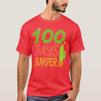 Camiseta 100 dias de professor universitário Cactus