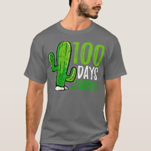 Camiseta 100 dias de professor universitário Cactus