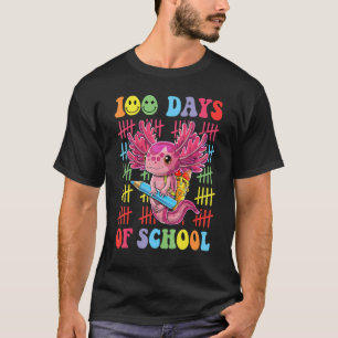 Camiseta 100 dias de professor universitário Feliz 100 dias