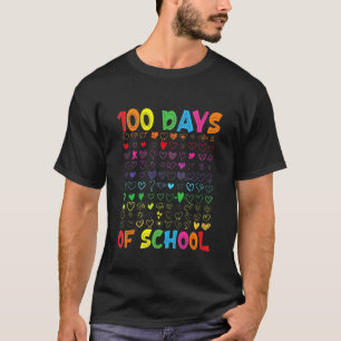 Camiseta 100 Dias De Professora Crianças De Ensino Menino 1