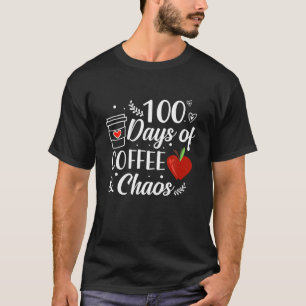 Camiseta 100 Dias De Professora Do Café Feliz 100 Dias De