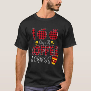 Camiseta 100 Dias De Professora Do Café Feliz 100 Dias De