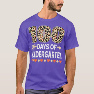 Camiseta 100 Dias De Professora Do Jardim De Infância 100º 