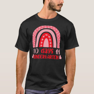Camiseta 100 Dias De Professora Do Jardim De Infância 100