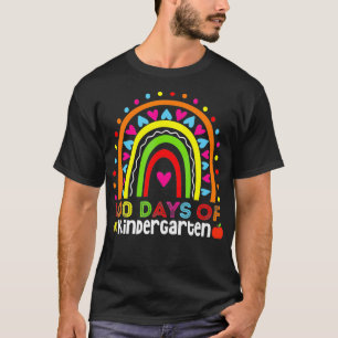 Camiseta 100 Dias De Professora Do Jardim De Infância Smart