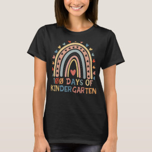 Camiseta 100 Dias De Professora Do Jardim De Infância Smart