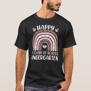 Camiseta 100 Dias De Professora Do Jardim De Infância Smart