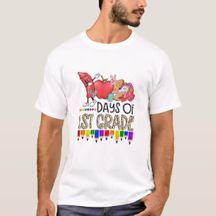Camiseta 100 Dias de Professora do Primeiro Ano