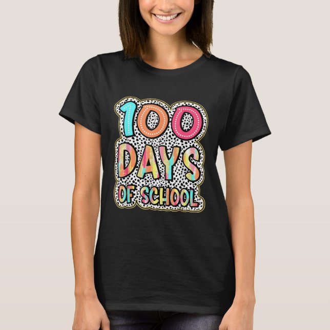 Camiseta 100 Dias De Professores Crianças 100 Dia De (Frente)